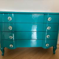 Comó laccato lucido turchese