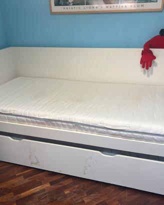 Letto singolo con altro letto estraibile Ikea