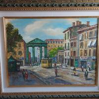 Quadro olio su tela pittore Antonio Onesti 