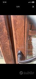 Porta finestra pvc effetto legno