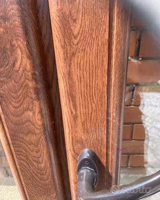 Porta finestra pvc effetto legno