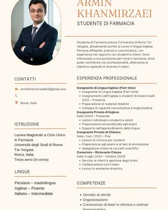 Insegnante di inglese / Tutor di inglese
