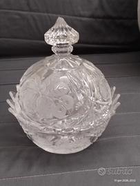 Porta bonbon in cristallo.