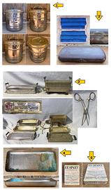 Lotto scatole medicine farmacia sterilizzatore