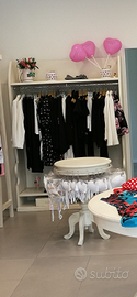 Armadio a giorno in legno shabby chic – arredo neg
