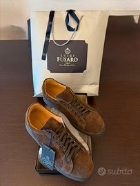 Sneakers camoscio marrone 44