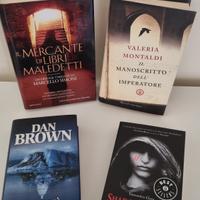 N. 4 libri genere thriller, storico, urba-fantasy 