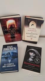 N. 4 libri genere thriller, storico, urba-fantasy 