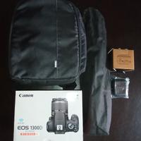 Canon EOS 1300d con accessori 