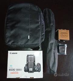 Canon EOS 1300d con accessori 