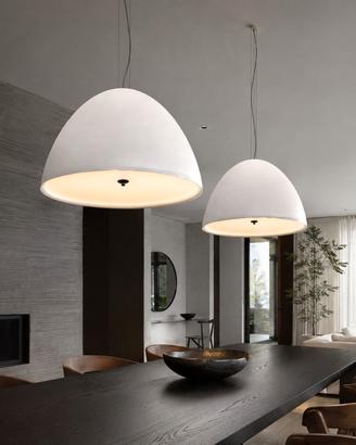 Coppia Lampade "Willy Glass" 60 cm diam. Panzeri