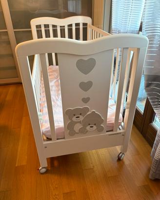 Lettino Foppapedretti Tenerorso bianco