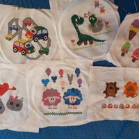 decorazioni in puntocroce fatte a mano