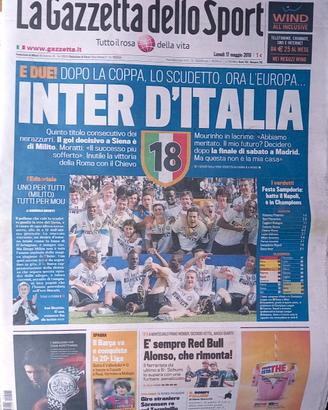 Inter Campione d'Italia. 18 scudetto. 