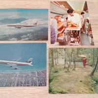 Cartoline vintage Japan Air Lines, Alitalia, TWA 