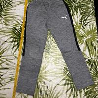 Pantaloni Puma grigi sportivi ragazzo 11-12 Anni