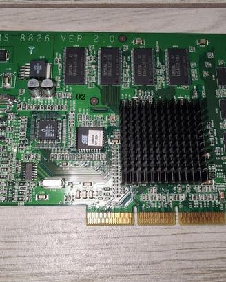 Scheda Video Nvidia Geforce 2 MX400 AGP 8X Vintage