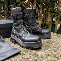 Stivaletti anfibi neri Pinko numero 36