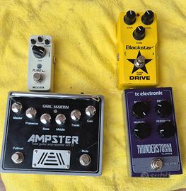 Preamplificatore valvolare e pedali overdrive