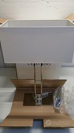 Lampada Acciaio Inox Lucidato HERVIT - 39x20x61cm