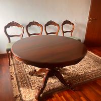 Tavolo legno e 4 sedie abbinate