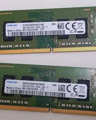 2x4gb RAM DDR4 2666MHz Samsung - PC4-2666V