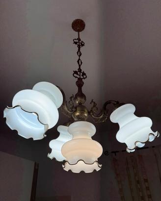 Lampadario anni 50 vintage antico