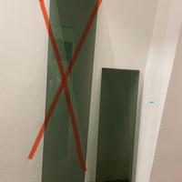 Mensola vetro grigio fumé