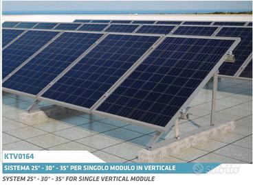 Kit staffa triangolo per 5 pannelli fotovoltaico