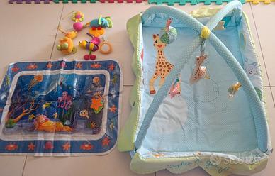 Tappeto palestrina + giochi sensoriali+tummy time