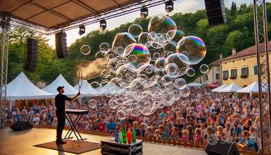 Bolle di sapone giganti animazione per feste