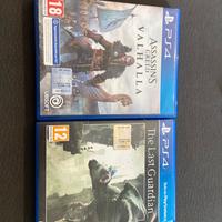 Assansin’s creed valhalla e the last guardian ps4