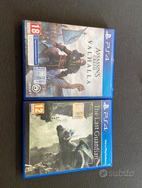 Assansin’s creed valhalla e the last guardian ps4