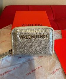 Portafoglio argento Mario Valentino nuovo