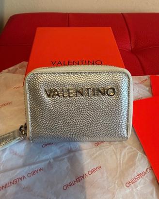 Portafoglio argento Mario Valentino nuovo