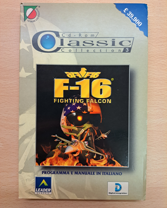 F-16 Fighting Falcon videogioco pc vintage