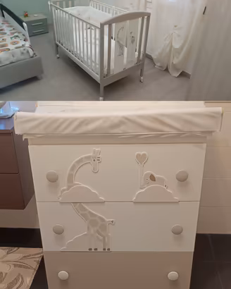 Lettino e fasciatoio Pali