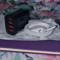 Caricabatteria USB Type-A/C 48W + Cavo USB Type-C