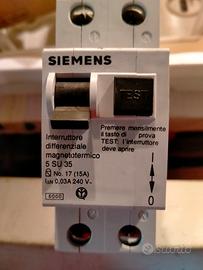 Materiale elettrico per quadro 