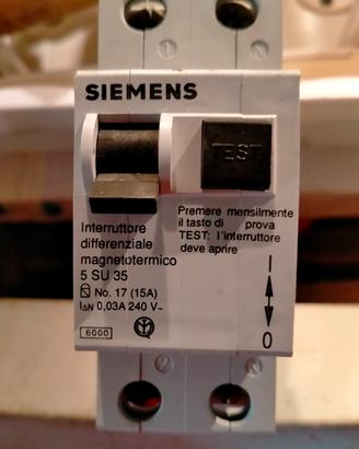 Materiale elettrico per quadro 