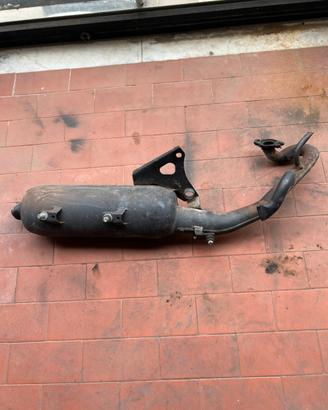 Marmitta originale con diaframmi mbk orizzontale