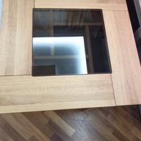 Tavolino divano in legno e vetro