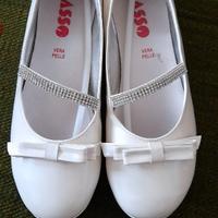 Scarpe bianche cerimonia bambina 36