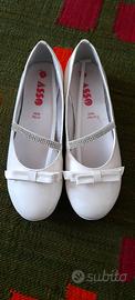 Scarpe bianche cerimonia bambina 36