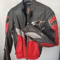 Giubbotto moto in pelle Alpinestars Tg 48