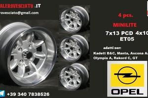 Minilite 7x 13 4x100 ET05 OPEL