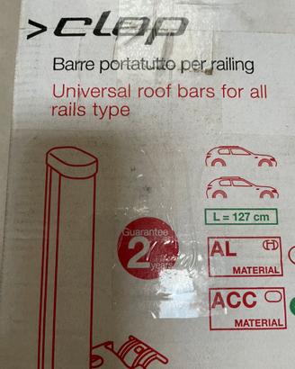 Barre portatutto universali 127cm
