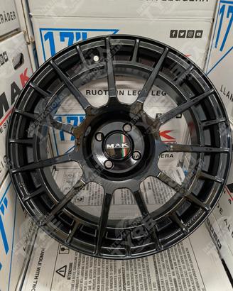 CERCHI MAK NTT 17" NUOVI- Abarth/Fiat/Alfa/Lancia