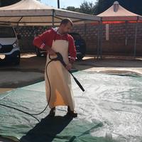 GREMBIULE A PETTORINA IN PVC, PARANNANZA IMPERMEAB