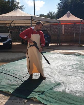 GREMBIULE A PETTORINA IN PVC, PARANNANZA IMPERMEAB